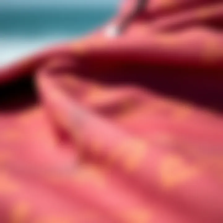 Quality Fabric of the Mystic Changing Poncho Close-up of the Mystic Changing Poncho's fabric showcasing its quality