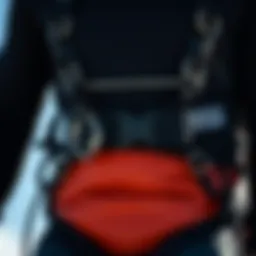 Detailed view of the Mystic Kite Harness showcasing its ergonomic design