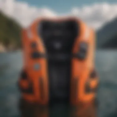 Advanced Safety Features of the Mystic Life Jacket A detailed view of the Mystic Life Jacket showcasing its advanced safety features.