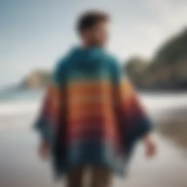 Stylish Mystic Surf Poncho on the Beach