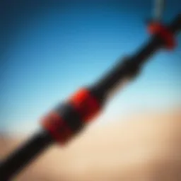 Close-up of the Naish Kite Bar showcasing its ergonomic grip