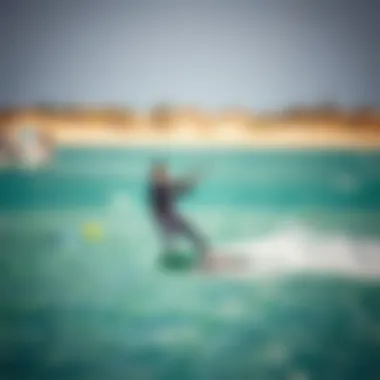 Performance in Action: Naish Kite Bar A kiteboarder using the Naish Kite Bar in action on the water