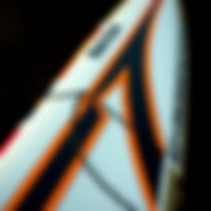 Close-up of the Naish S26 Wing Surfer showcasing its design features