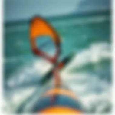 Dynamic view of the Naish S26 Wing Surfer during a ride