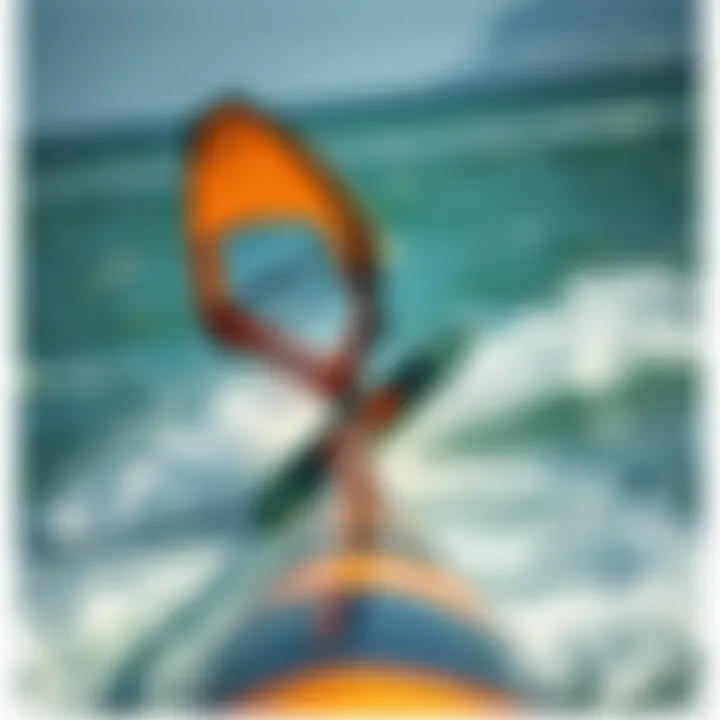 Dynamic view of the Naish S26 Wing Surfer during a ride