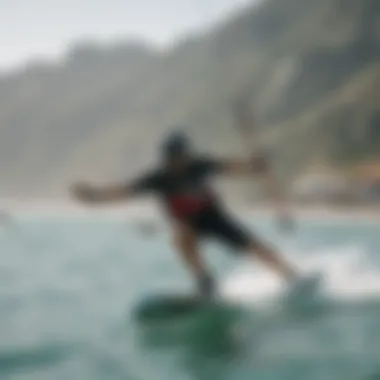 Kiteboarding Community Engagement A kiteboarding community event fostering engagement and connection among enthusiasts.