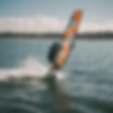 Sustainable Kiteboarding Options Eco-friendly kiteboarding equipment highlighted against a natural backdrop.