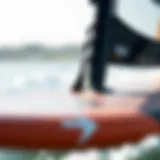 A close-up of the Naish Wing Surfer showcasing its innovative design