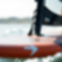 A close-up of the Naish Wing Surfer showcasing its innovative design