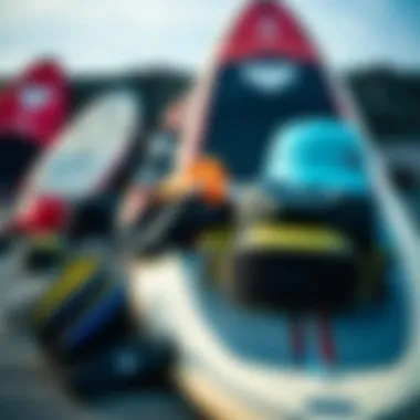 An array of Naish Wing Surfer gear arranged for optimal performance