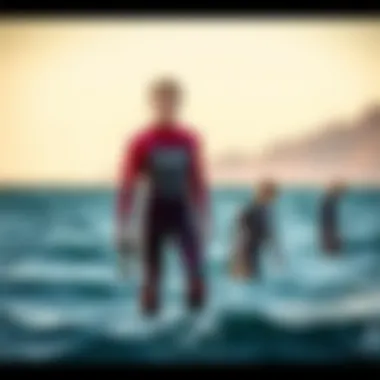 Showcasing popular wet suit brands