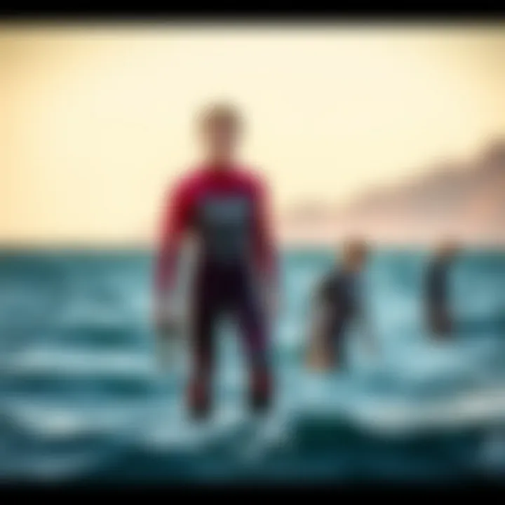 Showcasing popular wet suit brands