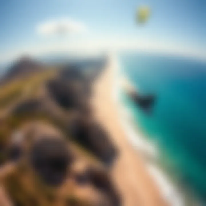 A stunning kiteboarding hotspot with clear blue waters