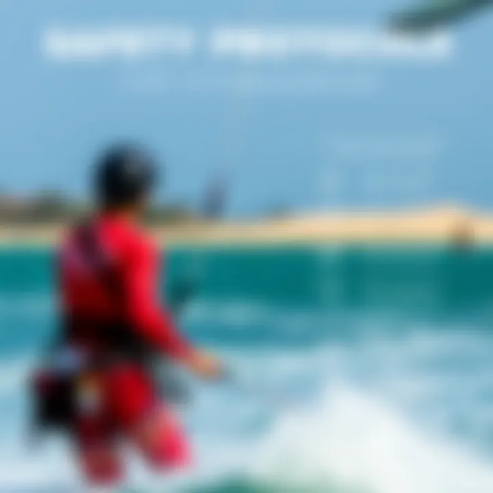 Safety Protocols for Kiteboarding An illustration depicting recommended safety protocols for kiteboarding with Ocean Rodeo gear.
