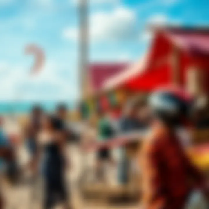 Exploring Local Culture at the Market Vibrant local market near the kiteboarding area