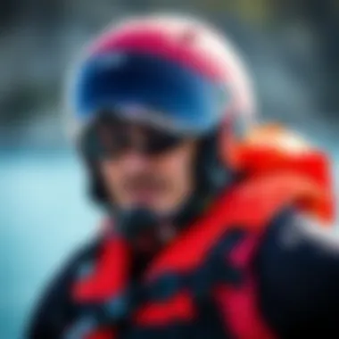 Safety gear for wing foiling, including a helmet and life jacket