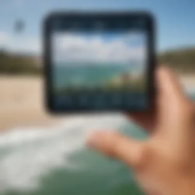 Live Wind Speed App Features Screenshot of a live wind speed application interface