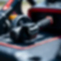 Detailed view of slingshot components for kiteboarding