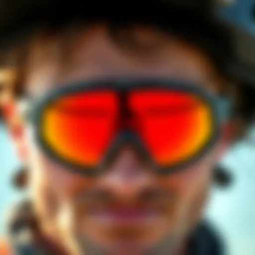 Close-up of Spex Amphibian eyewear showcasing lens technology