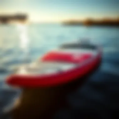 Sleek and Stylish Starboard SUP Model Starboard SUP model showcasing its sleek design and vibrant colors