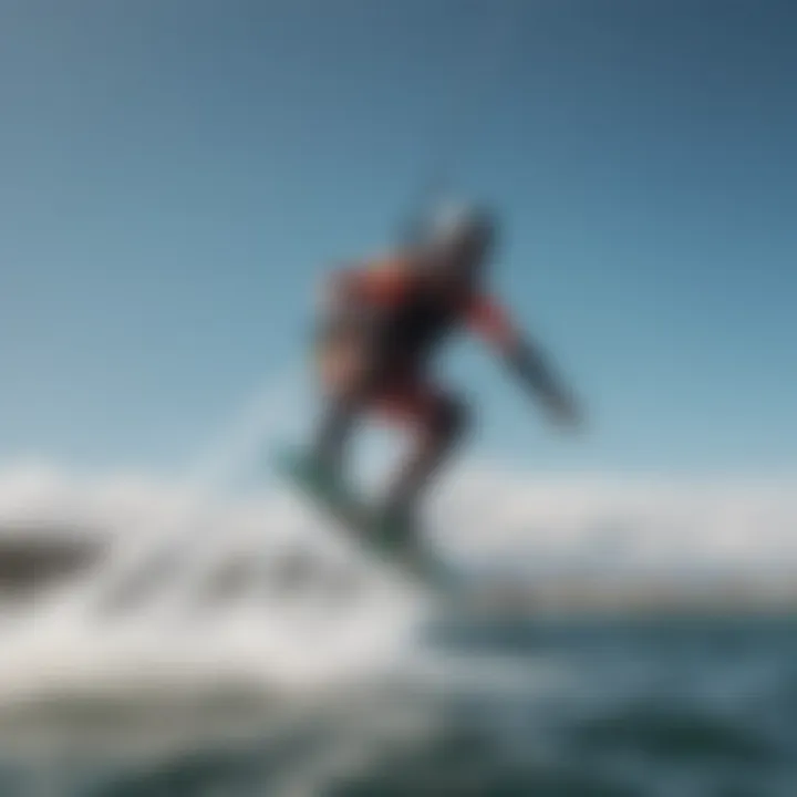 A skilled rider demonstrating advanced techniques in kiteboarding, illustrating the dynamic nature of the sport.