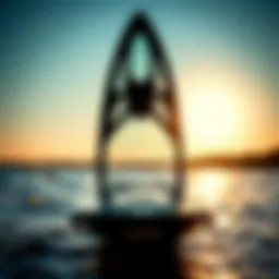 Lift hydrofoil board showcasing unique design and construction