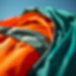 Close-up view of high-end kite materials