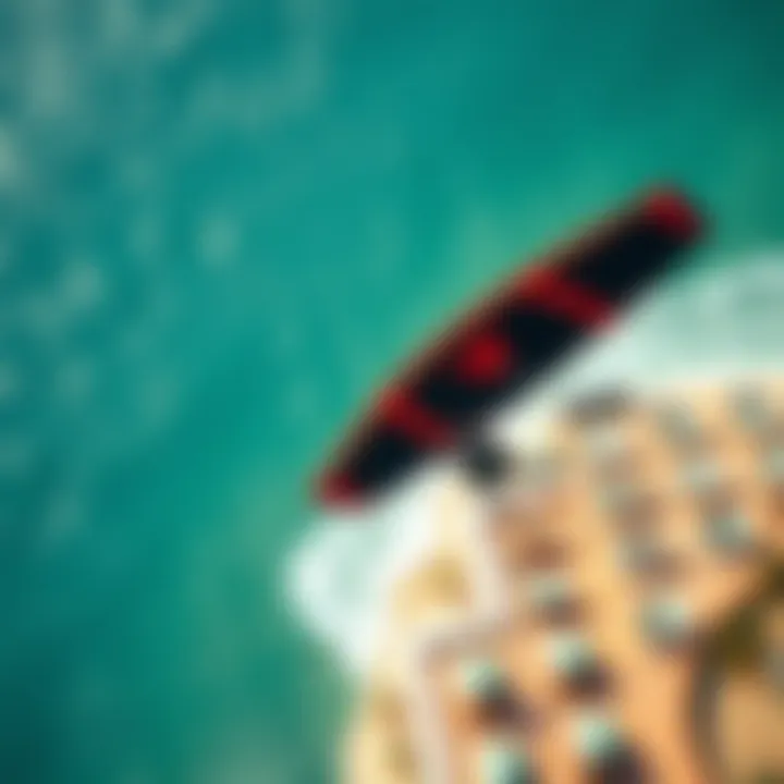 Performance of a Premium Kite Aerial shot of a premium kite in action