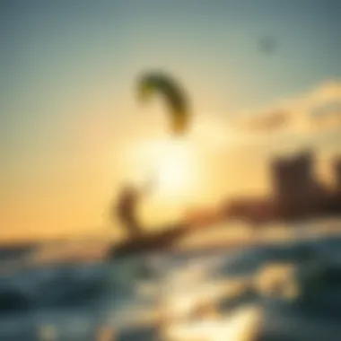 The Lifestyle of Luxury Kiteboarding Artistic representation of luxury kiteboarding lifestyle