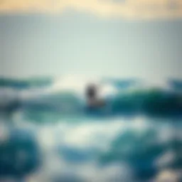 A kiteboarder navigating the waves with precision