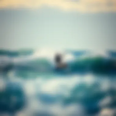 Mastering the Waves: The Art of Kiteboarding A kiteboarder navigating the waves with precision