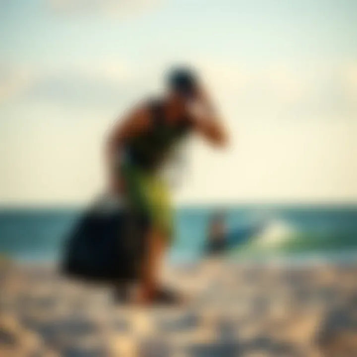 Maximizing Performance with Airtech Bags Kiteboard enthusiast using Airtech bag on the beach