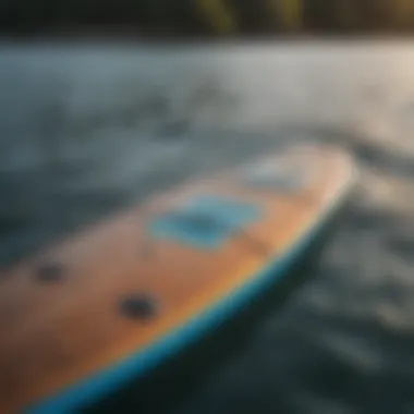 A beautifully designed foil board on the water