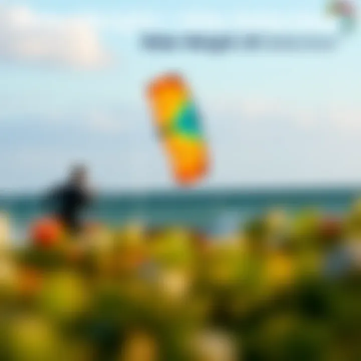 Rider Weight and Kite Size Selection Graphical representation of the relationship between rider weight and kite size selection.