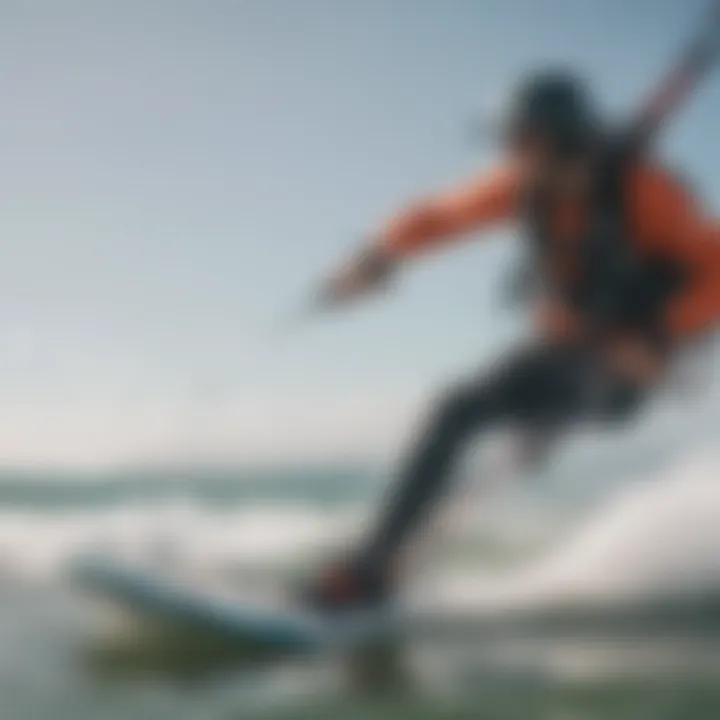 Safety features of kitesurf control bars illustrated