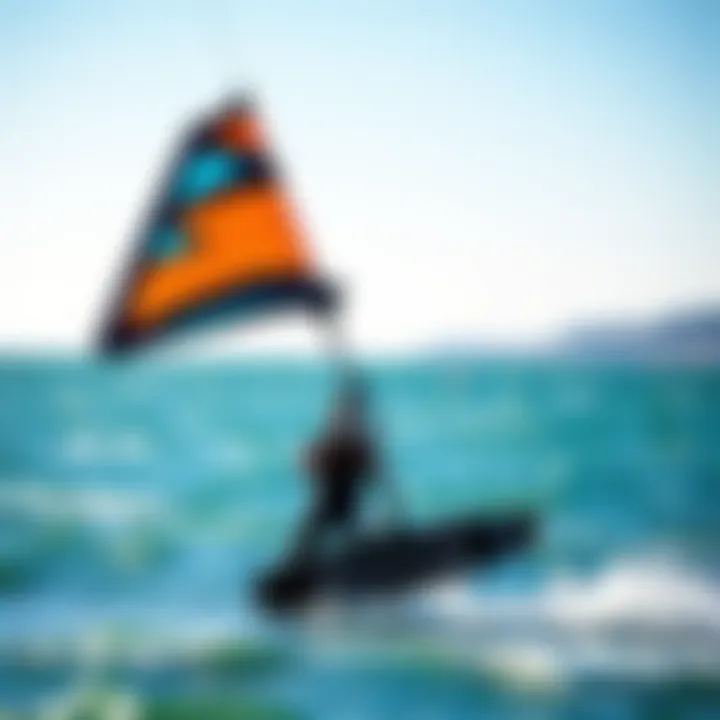 Dynamic lift foil wing showcasing its design