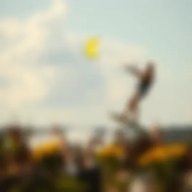 Illustration of lift generation principles in kiteboarding