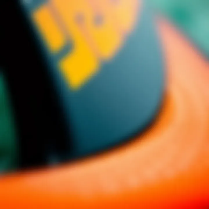 Close-up of advanced materials used in lift foil wings