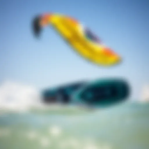 Advanced kiteboarding gear showcasing Slingshot kite and board