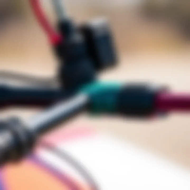 Control Bar Features Close-up of Slingshot control bar with adjustable settings