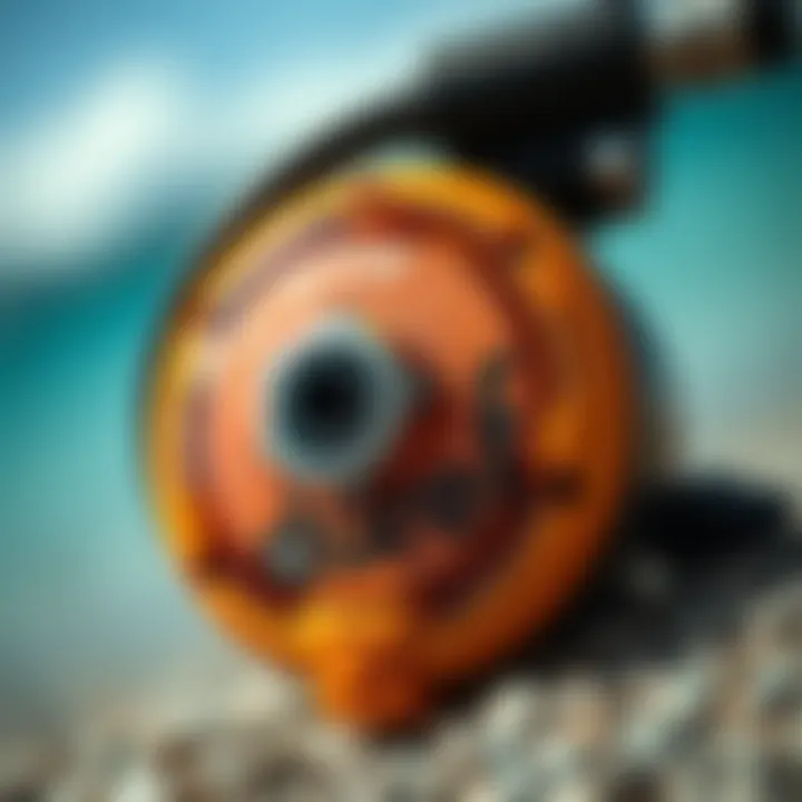 A close-up view of the Duotone pump showcasing its innovative design