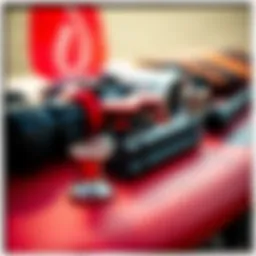 Close-up of a foil board kit showcasing its components