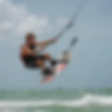 Kiteboarding spots with ideal wind conditions