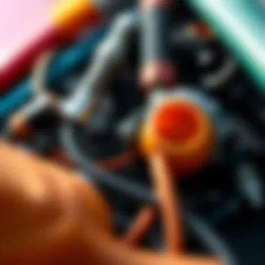 Equipment Material Insights A close-up of wing foil equipment highlighting the construction materials.