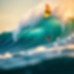 Detailed visual representation of wave patterns and their characteristics