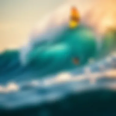 Understanding Wave Patterns for Kiteboarding Detailed visual representation of wave patterns and their characteristics