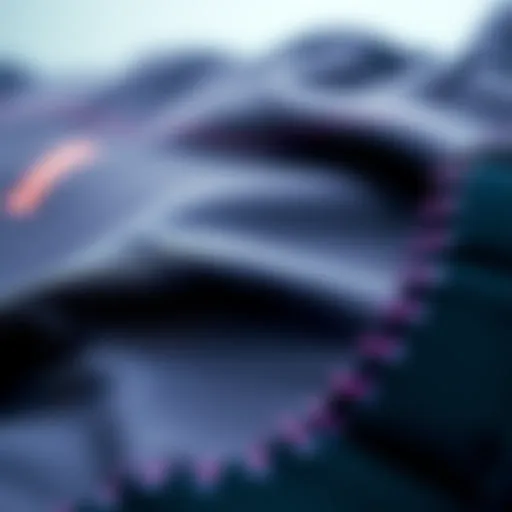 Comparison of wetsuit and drysuit material textures