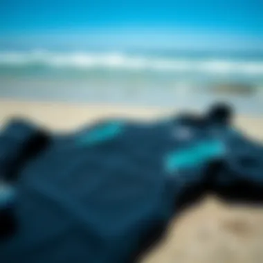 Essential Maintenance Tips for Longevity Well-maintained wetsuit laid out for inspection and care.