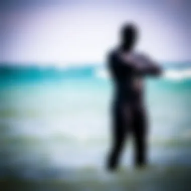 Comparison of Wetsuits and Drysuits Side-by-side comparison of wetsuits and drysuits to illustrate their differences.